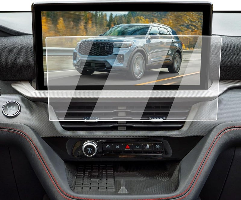 EcoZen 2026 Ford Explorer Screen Protector - Matte For 2025-2026 Explorer 13.2-Inch Navigation Screen - 9H Tempered Glass 2025-2026 Ford Explorer(Active/ST-Line/Platinum/ST) Accessories Anti-Glare - Image 1